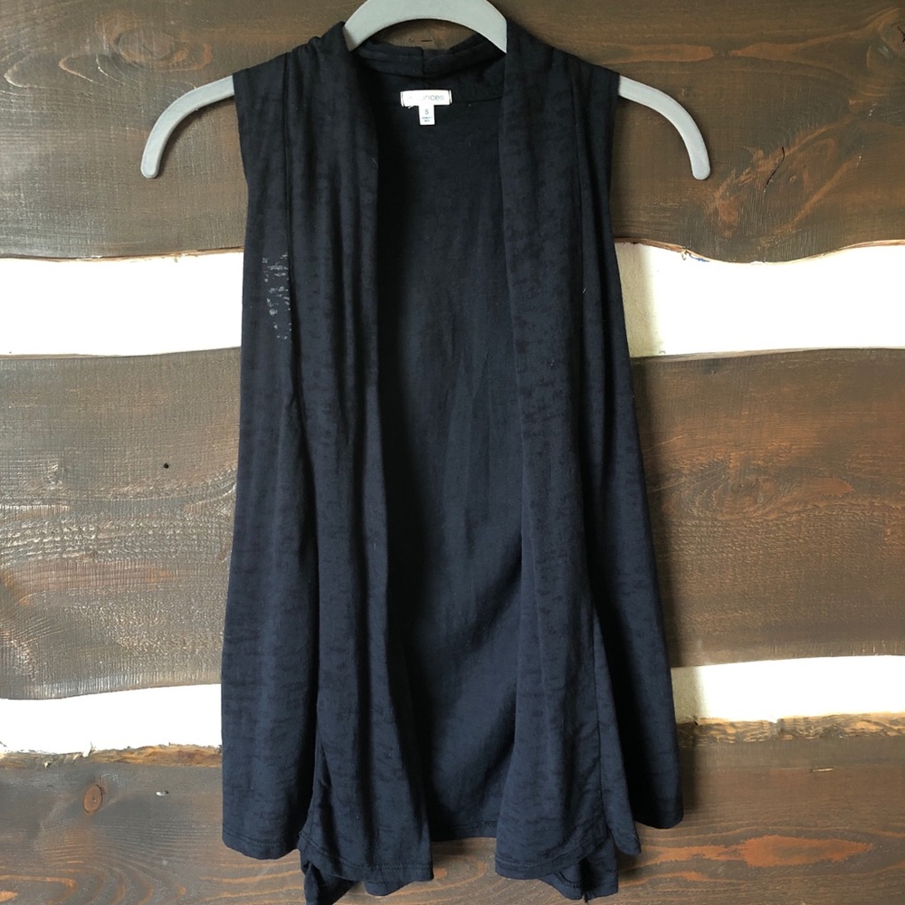 Sleeveless Burn out Cardigan